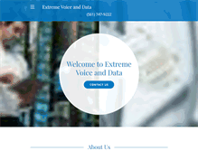 Tablet Screenshot of extremevoiceanddata.com